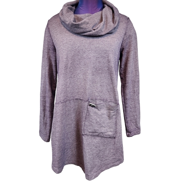 Soft Surroundings Purple Evening Stroll Cowl Neck Pullover Size Small Women P11‎ - Picture 1 of 10